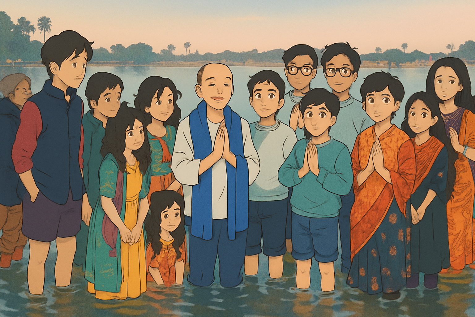 Youth volunteering at Chhath